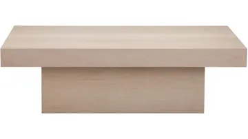 Sofabord Lunvik 130x70 cm - Hvidpigmenteret - Møbler - Borde - Sofabord