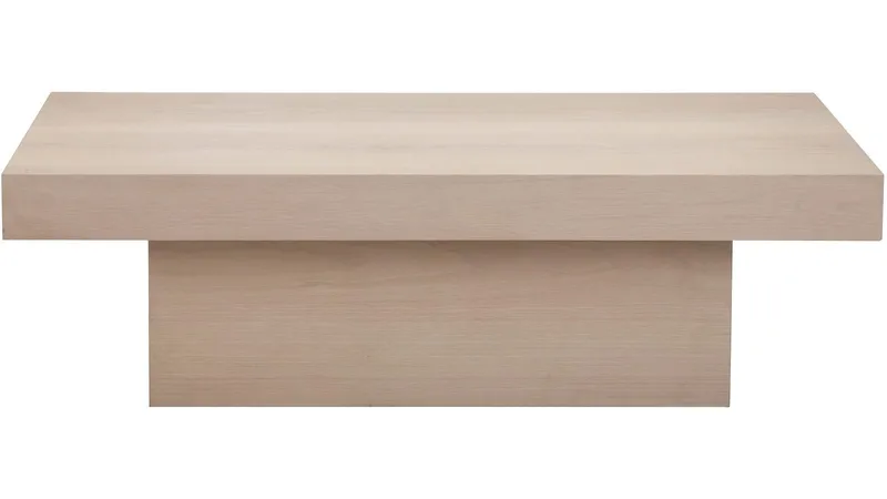 Sofabord Lunvik 130x70 cm - Hvidpigmenteret - Møbler - Borde - Sofabord