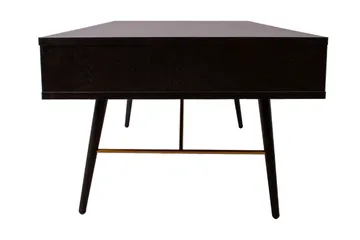 Luxem Sofabord 115 cm med Opbevaring Skuffe + Hylde - Sort/Kobber - Møbler - Borde - Sofabord