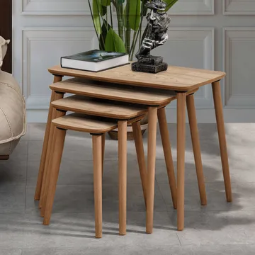 Lyvenn indskudsborde 70 cm - Eg - Møbler - Borde - Sofabord - Kistebord