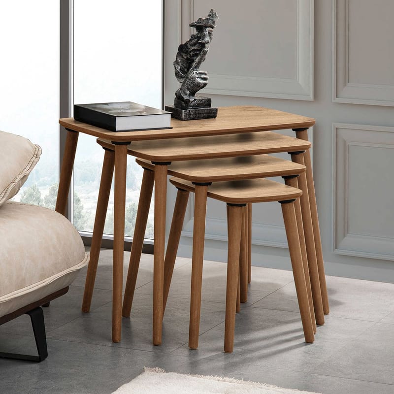 Lyvenn indskudsborde 70 cm - Eg - Møbler - Borde - Sofabord - Kistebord