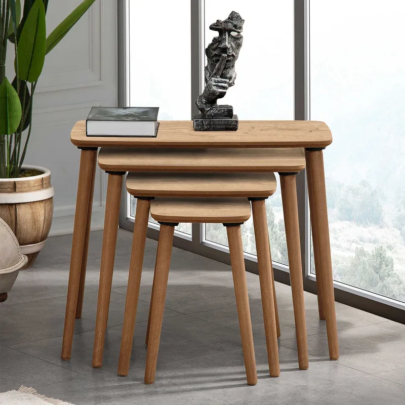 Lyvenn indskudsborde 70 cm - Eg - Møbler - Borde - Sofabord - Kistebord