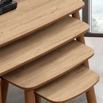 Lyvenn indskudsborde 70 cm - Eg - Møbler - Borde - Sofabord - Kistebord