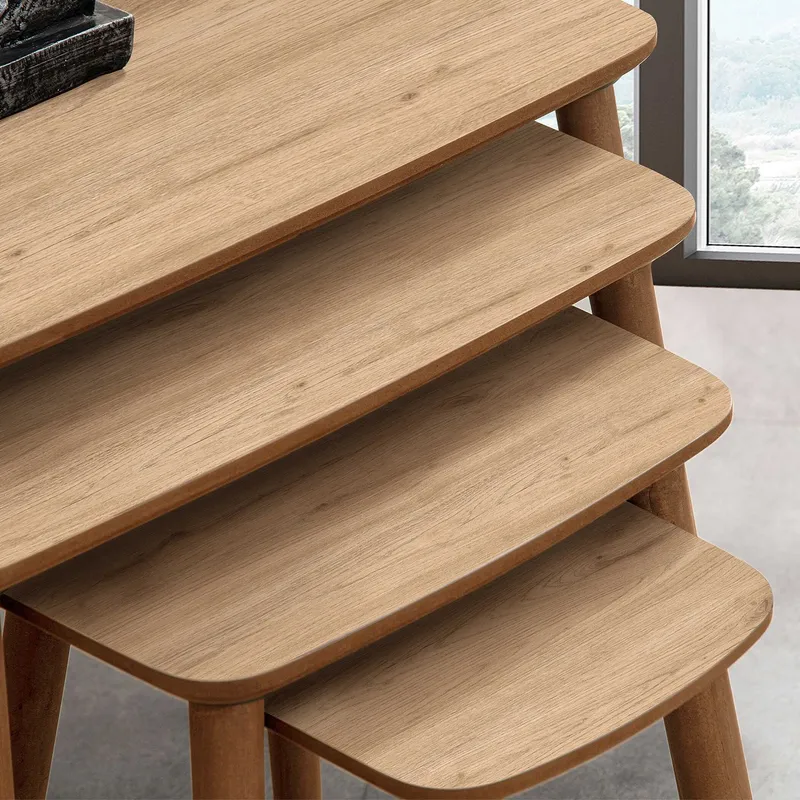 Lyvenn indskudsborde 70 cm - Eg - Møbler - Borde - Sofabord - Kistebord
