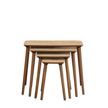 Lyvenn indskudsborde 70 cm - Eg - Møbler - Borde - Sofabord - Kistebord