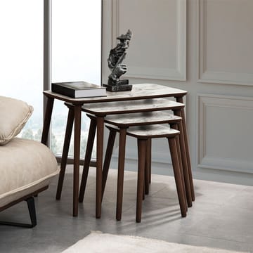 Lyvenn indskudsborde 70 cm - Hvid - Møbler - Borde - Sofabord - Kistebord
