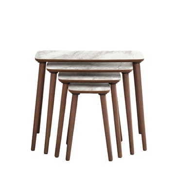 Lyvenn indskudsborde 70 cm - Hvid - Møbler - Borde - Sofabord - Kistebord