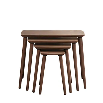 Lyvenn indskudsborde 70 cm - Valnød - Møbler - Borde - Sofabord - Kistebord