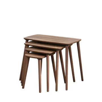 Lyvenn indskudsborde 70 cm - Valnød - Møbler - Borde - Sofabord - Kistebord