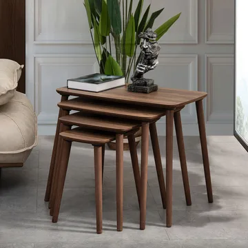 Lyvenn indskudsborde 70 cm - Valnød - Møbler - Borde - Sofabord - Kistebord