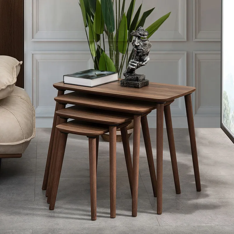 Lyvenn indskudsborde 70 cm - Valnød - Møbler - Borde - Sofabord - Kistebord