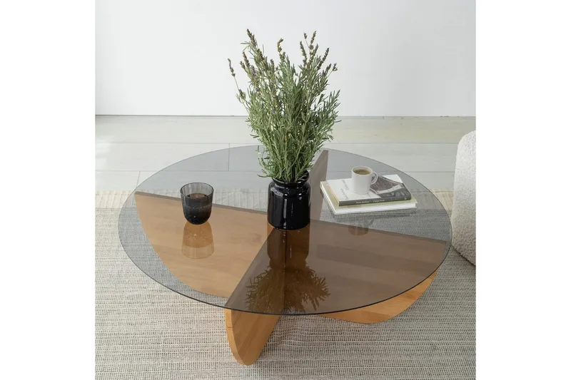 Sofabord Makhan Eg - Lysebrun - Møbler - Borde - Sofabord