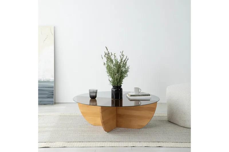 Sofabord Makhan Eg - Lysebrun - Møbler - Borde - Sofabord