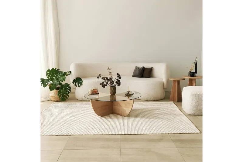 Makhan Sofabord 90 cm - Oak - Møbler - Borde - Sofabord