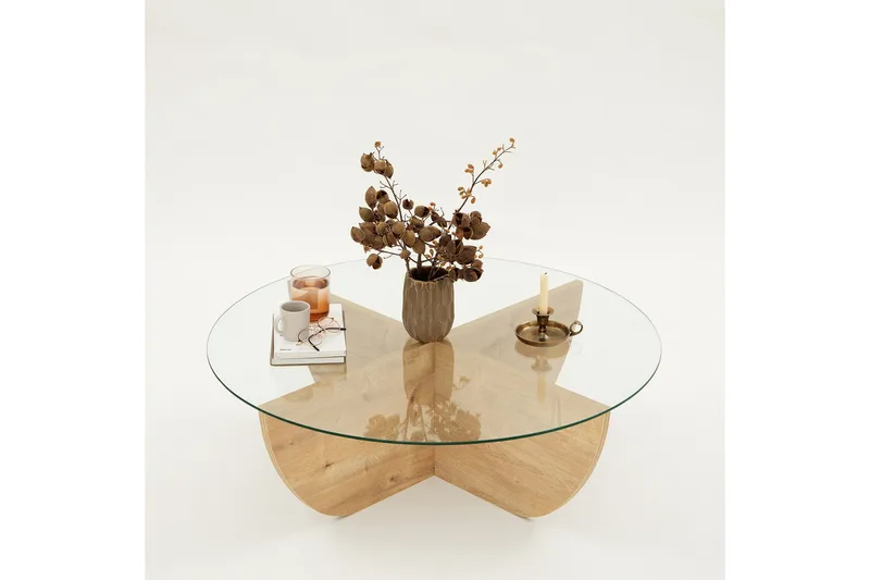 Makhan Sofabord 90 cm - Oak - Møbler - Borde - Sofabord