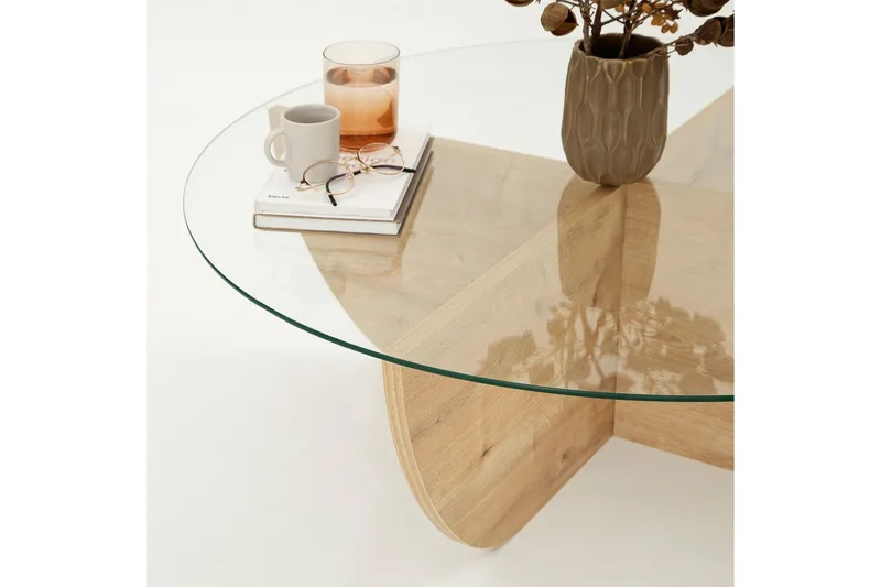 Makhan Sofabord 90 cm - Oak - Møbler - Borde - Sofabord