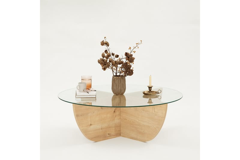 Makhan Sofabord 90 cm - Oak - Møbler - Borde - Sofabord
