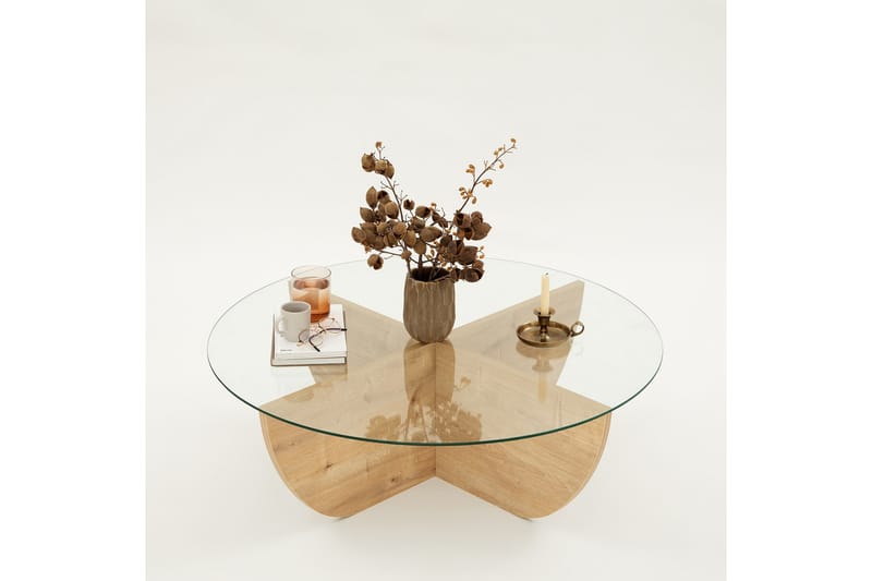 Makhan Sofabord 90 cm - Oak - Møbler - Borde - Sofabord