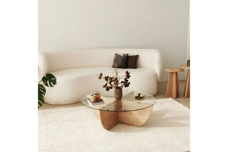 Makhan Sofabord 90 cm - Oak - Møbler - Borde - Sofabord