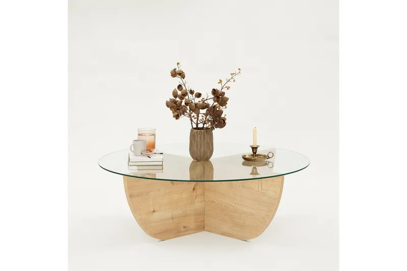 Makhan Sofabord 90 cm - Oak - Møbler - Borde - Sofabord