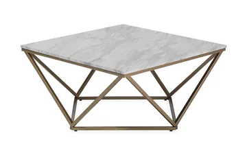 Malibu sofabord 80 cm - Hvid - Møbler - Borde - Sofabord