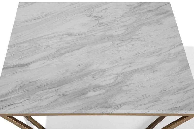 Malibu sofabord 80 cm - Hvid - Møbler - Borde - Sofabord