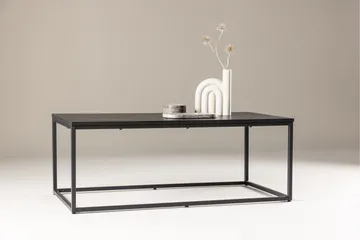 Mallan Rektangulært Sofabord 120x60 cm i Malet Træ - Sort - Møbler - Borde - Sofabord