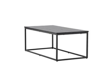 Mallan Rektangulært Sofabord 120x60 cm i Malet Træ - Sort - Møbler - Borde - Sofabord