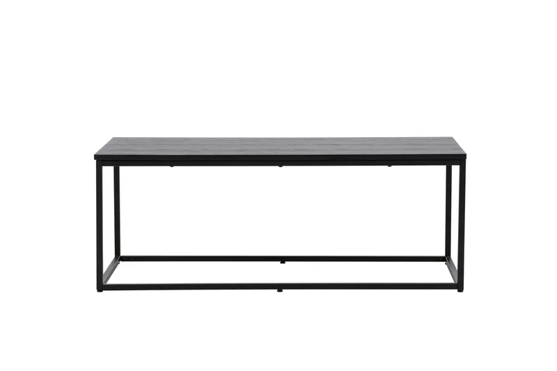 Mallan Rektangulært Sofabord 120x60 cm i Malet Træ, Sort