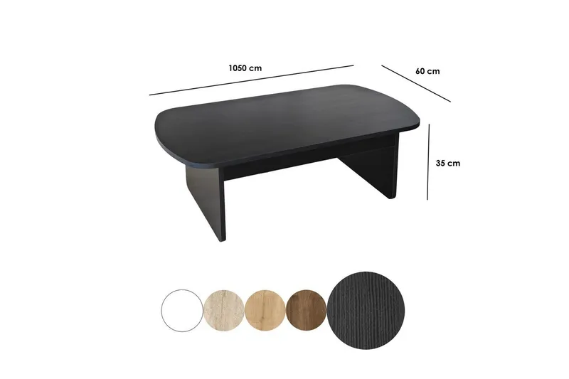 Sofabord Malo Sort - Sort - Møbler - Borde - Sofabord