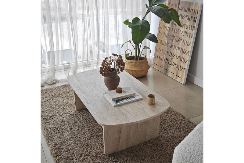 Sofabord Malo Travertin - Travertin - Møbler - Borde - Sofabord