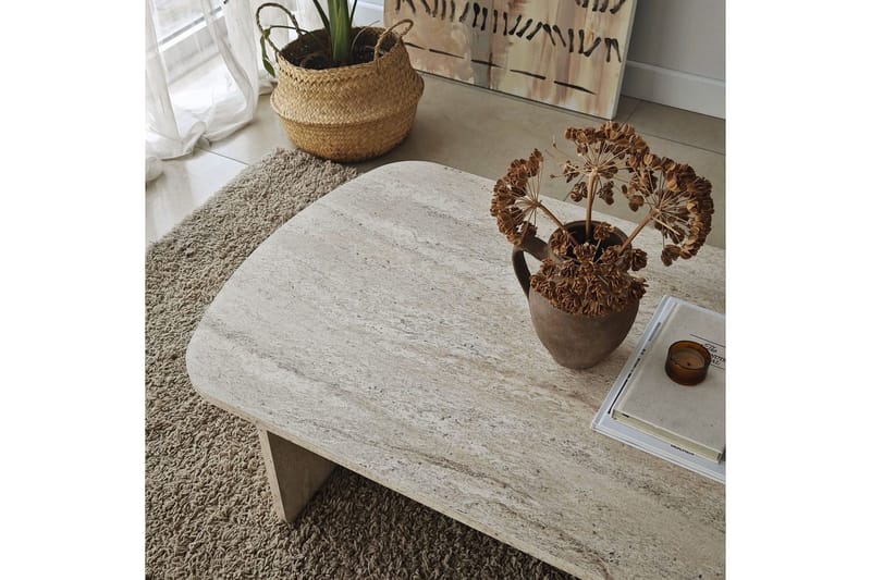 Sofabord Malo Travertin - Travertin - Møbler - Borde - Sofabord