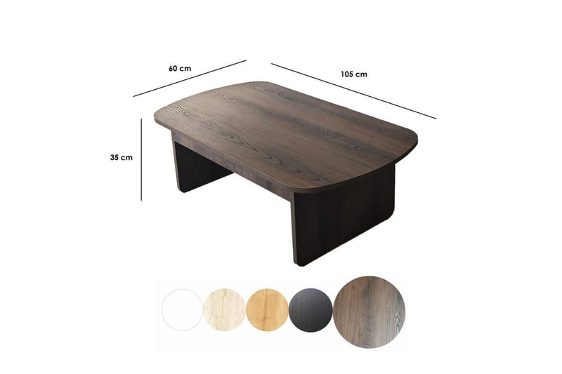 Sofabord Malo Valnød - Valnød - Møbler - Borde - Sofabord