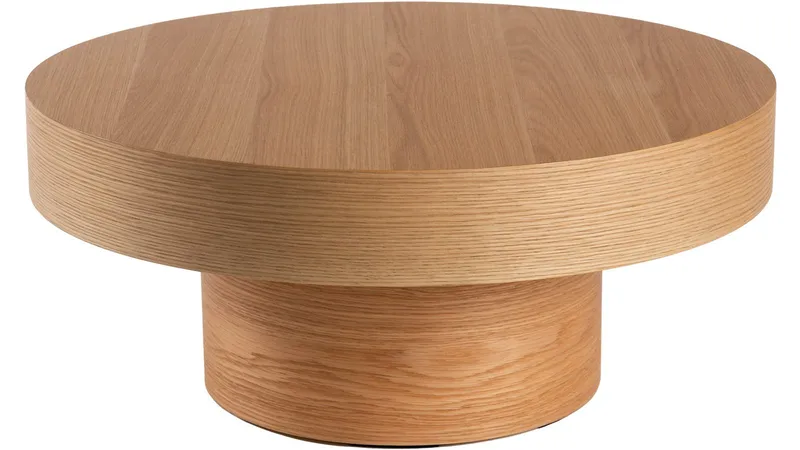 Sofabord Malvik 30 cm / Ø70 cm, Natur eg