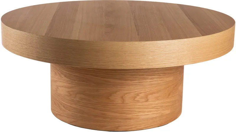 Sofabord Malvik 41 cm / Ø98 cm, Natur eg