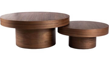 Sofabord Malvik Valnød 41 cm / Ø98 cm - Valnød - Møbler - Borde - Sofabord