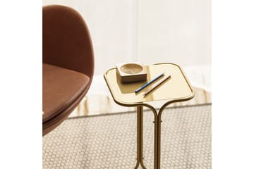 Mamta Kvadratisk Sofabord 30 cm i Metal - Messingguld - Møbler - Borde - Sofabord