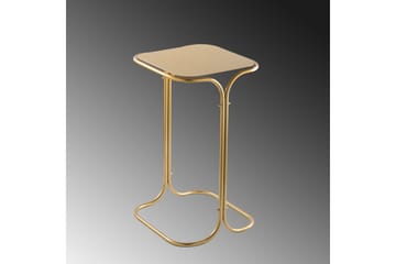 Mamta Kvadratisk Sofabord 30 cm i Metal - Messingguld - Møbler - Borde - Sofabord