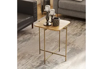 Mamta Kvadratisk Sofabord 46 cm i Lyst Træ - Beige - Møbler - Borde - Sofabord