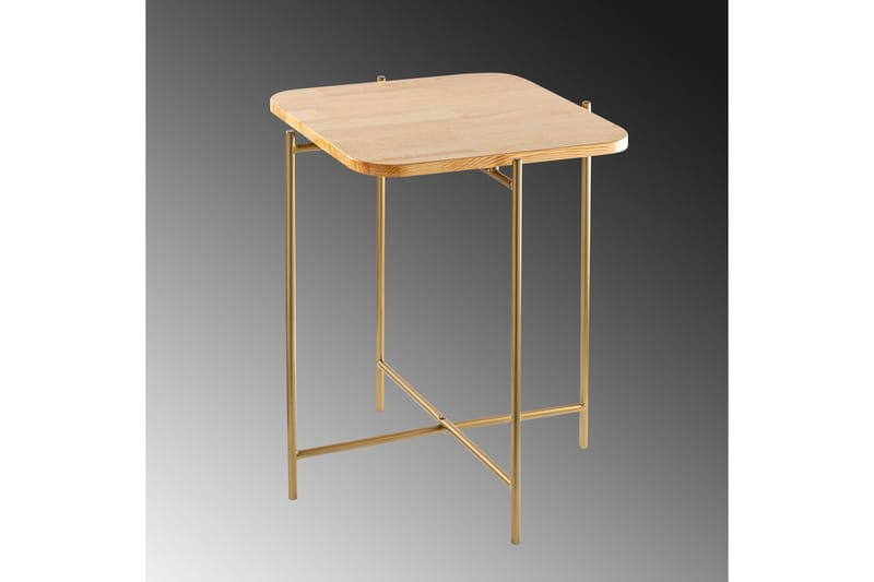 Mamta Kvadratisk Sofabord 46 cm i Lyst Træ - Beige - Møbler - Borde - Sofabord