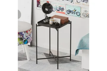 Mamta Kvadratisk Sofabord 46 cm i Metal - Sort - Møbler - Borde - Sofabord