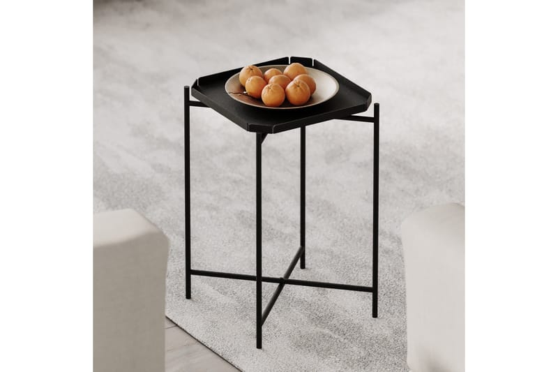 Mamta Kvadratisk Sofabord 46 cm i Metal, Sort