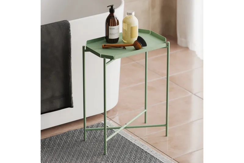 Mamta Rektangulært Sofabord 40 cm i Metal - Grøn - Møbler - Borde - Sofabord