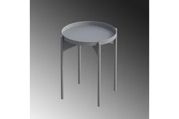 Mamta Rundt Sofabord Bakkebord 44 cm i Metal - Grå - Møbler - Borde - Sofabord