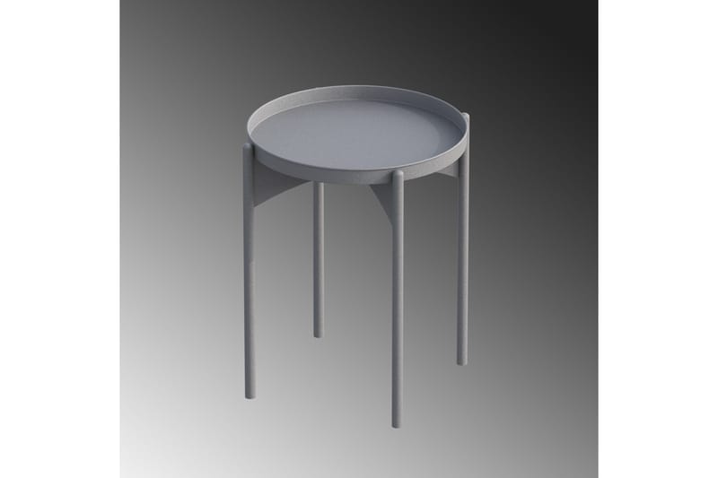 Mamta Rundt Sofabord Bakkebord 44 cm i Metal - Grå - Møbler - Borde - Sofabord