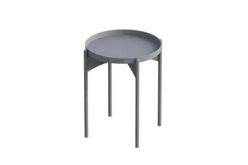 Mamta Rundt Sofabord Bakkebord 44 cm i Metal - Grå - Møbler - Borde - Sofabord
