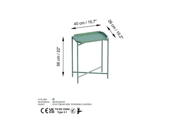 Mamta Sofabord 26 cm - Grøn - Møbler - Borde - Sofabord