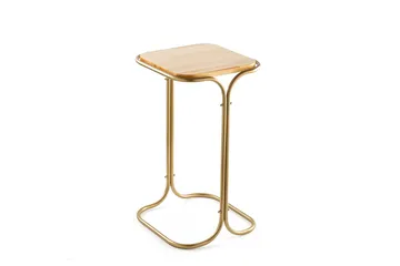 Mamta Sofabord 30 cm - Guld/Nature - Møbler - Borde - Sofabord