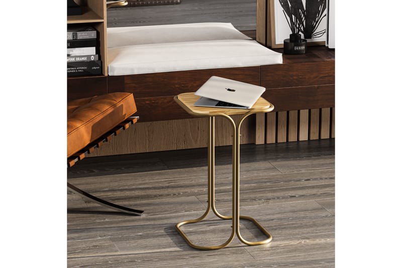 Mamta Sofabord 30 cm - Guld/Nature - Møbler - Borde - Sofabord