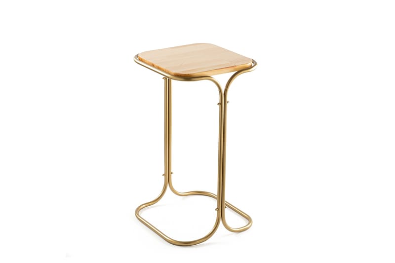 Mamta Sofabord 30 cm - Guld/Nature - Møbler - Borde - Sofabord